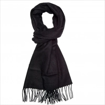 Black Wool Scarf